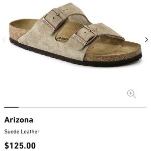 NEW Birkenstock Taupe Leather Sandals Size 41